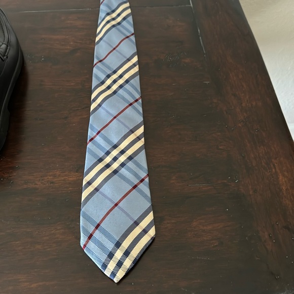 Men’s Blue Burberry Tie - Picture 1 of 2